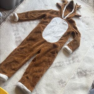 Blizzard Bay Brown and White Onesie - Holiday Deer Doe reindeer